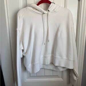 Ivy Park Adidas White Cropped Hoodie
